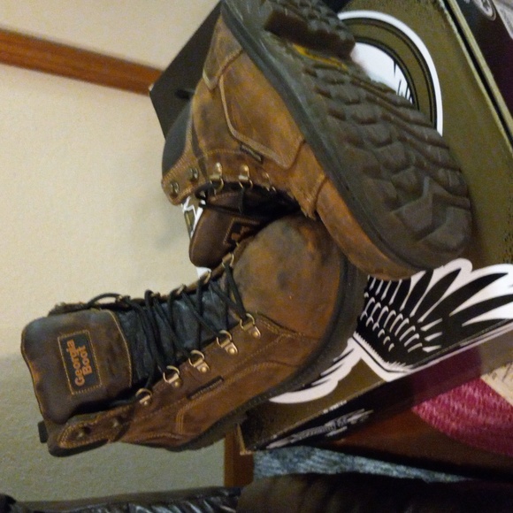 Georgia Men's 6 in. Lace up STEEL TOE BOOT - Picture 2 of 9